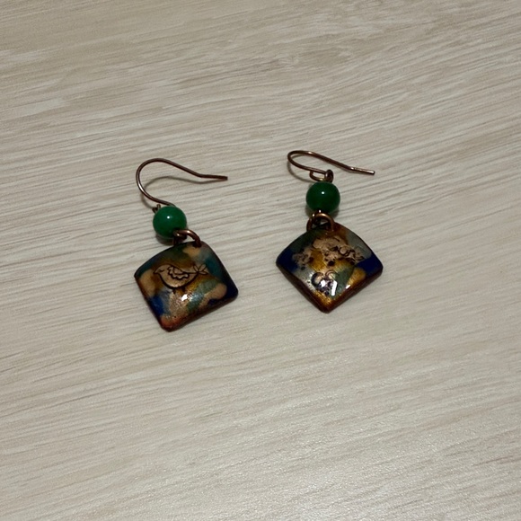 Westman Atelier Jewelry - 3/$10 Boho Green and Gold Dangle Earrings